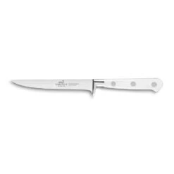 Lion Sabatier® Ideal Toque Blanche 13cm Boning Knife (White Handle With Stainless Steel Rivets)