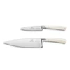 Lion Sabatier® Edonist Perle 2 Piece Knife Set - 10cm Paring Knife & 20cm Cooks Knife (Pearl Handle With Stainless Steel Rivets) -KITCHEN KNIVES Shop kk 808181