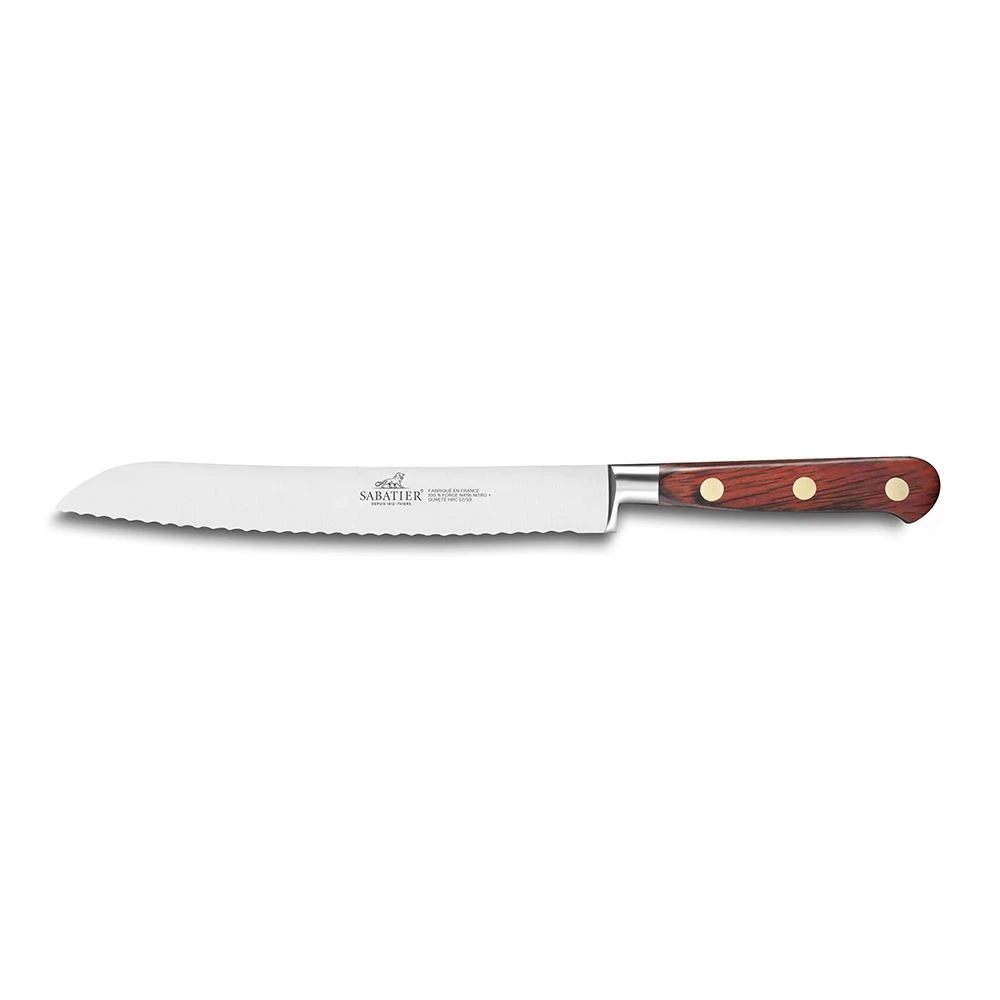 Lion Sabatier® Ideal Saveur 20cm Bread Knife (Pakka Wood Handle With Brass Rivets) 3 Lion Sabatier® Ideal Saveur 20cm Bread Knife (Pakka Wood Handle With Brass Rivets)