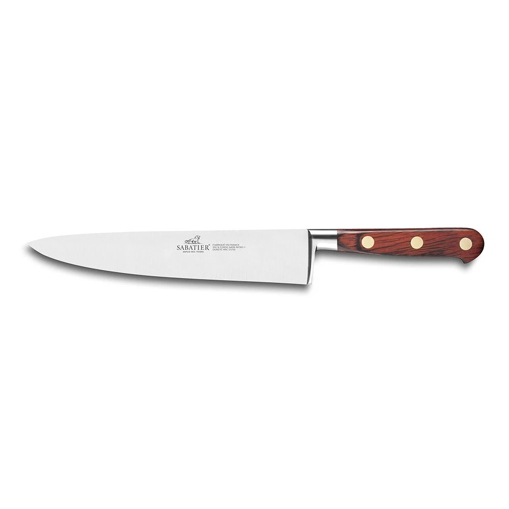 Lion Sabatier® Ideal Saveur 20cm Cook's Knife (Pakka Wood Handle With Brass Rivets) 3 Lion Sabatier® Ideal Saveur 20cm Cook's Knife (Pakka Wood Handle With Brass Rivets)