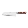 Lion Sabatier® Ideal Saveur 18cm Scalloped Santoku Knife (Pakka Wood Handle With Brass Rivets) -KITCHEN KNIVES Shop kk 834784