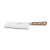 Lion Sabatier® Ideal Perigord 18cm Scalloped Santoku Knife (Walnut Handle With Brass Rivets) -KITCHEN KNIVES Shop kk 834786