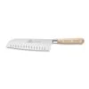 Lion Sabatier® Ideal Broceliande 18cm Scalloped Santoku Knife (Ashwood Handle With Stainless Steel Rivets) -KITCHEN KNIVES Shop kk 834787