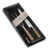 Lion Sabatier® Ideal Provencao 2 Piece Carving Set - 15cm Carving Fork & 20cm Carving Knife (Olive Handle With Stainless Steel Rivets) -KITCHEN KNIVES Shop kk 893385