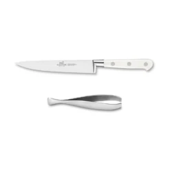Lion Sabatier® Ideal Toque Blanche 2 Piece Set - Filleting Knife & Tweezers (White Handle With Stainless Steel Rivets) 7 Lion Sabatier® Ideal Toque Blanche 2 Piece Set - Filleting Knife & Tweezers (White Handle With Stainless Steel Rivets) -KITCHEN KNIVES Shop kk 893583