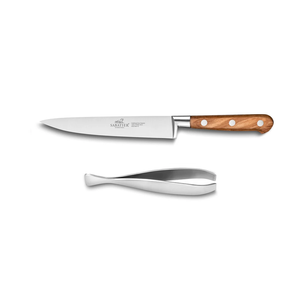 Lion Sabatier® Ideal Provencao 2 Piece Set - Filleting Knife & Tweezers (Olive Handle With Stainless Steel Rivets) 4 Lion Sabatier® Ideal Provencao 2 Piece Set - Filleting Knife & Tweezers (Olive Handle With Stainless Steel Rivets) - Image 2