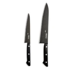 Mac Black 3 Piece Magnetic Knife Rack Set C/w 8" Cooks Knife (MAC2BNDL) -KITCHEN KNIVES Shop mac2bndl 1