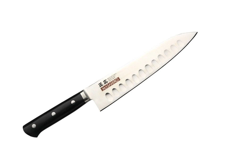 Masahiro 21cm Fluted Chefs Knife 3 Masahiro 21cm Fluted Chefs Knife