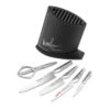 Global Michel Roux Jr GR52/BRW6 - 6 Piece Black Knife Block Set (GR52/BRW6) 2 Global Michel Roux Jr GR52/BRW6 - 6 Piece Black Knife Block Set (GR52/BRW6) -KITCHEN KNIVES Shop michel roux jr global collection 6 piece knife block set black gr52bw6 20576 hires 1