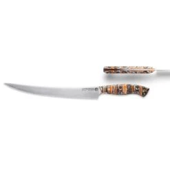 Savernake DNA PC26 26cm Carving Knife - Anthracite, Arctic & Orange With Marble Handle -KITCHEN KNIVES Shop pc26 hm t s