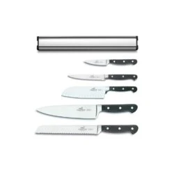 Sabatier® Pluton 5 Piece Knife Set With Magnetic Rack (Exclusive To KitchenKnives.co.uk) -KITCHEN KNIVES Shop pluton 5 774586 set