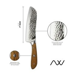 Rockingham Forge Ashwood 12.5cm Santoku Knife -KITCHEN KNIVES Shop rf 1744 santoku knife infographic