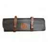 Rockingham Forge Leather Knife Roll In Brown With 5 Knife Slots