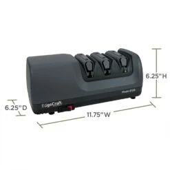 EdgeCraft Model E120 Electric Sharpener - 3-Stage 20° Trizor -KITCHEN KNIVES Shop she120gy11 05