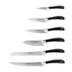 Robert Welch Signature 8 Piece Knife Set With Built In Sharpener -KITCHEN KNIVES Shop sigbk2097v set