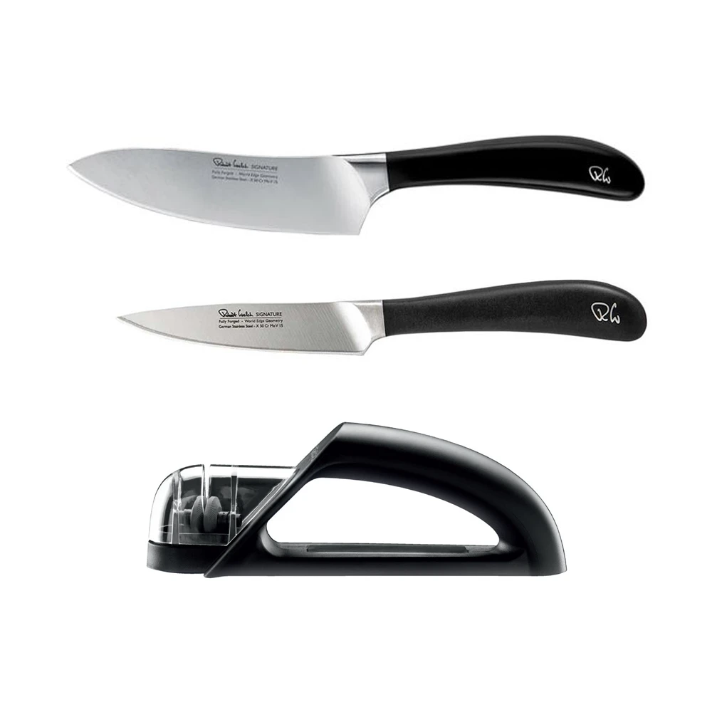 Robert Welch Limited Edition Signature Kitchen Knife Set With Knife Sharpener 3 Robert Welch Limited Edition Signature Kitchen Knife Set With Knife Sharpener