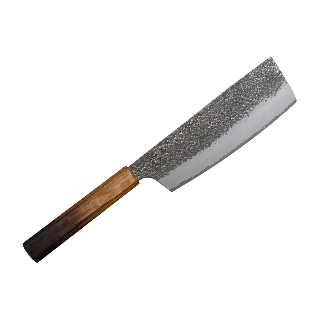 Sakai Takayuki Homura Guren (Aogami 2 Steel) Japanese Chef's Nakiri Knife 180mm With Urushi Lacquered Oak Handle 3 Sakai Takayuki Homura Guren (Aogami 2 Steel) Japanese Chef's Nakiri Knife 180mm With Urushi Lacquered Oak Handle