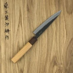Sakai Takayuki Aogami Super Kurouchi Hammered WA Japanese 135mm Utility Knife -KITCHEN KNIVES Shop sk 01195 1