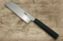 Sakai Takayuki Aoniko Blue 2 Steel Ebony Handle Japanese Chef's Kamagata-Usuba (Vegetable) 180mm -KITCHEN KNIVES Shop sk 01253 1