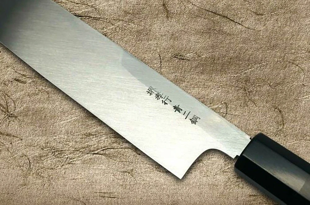 Sakai Takayuki Aoniko Blue 2 Steel Ebony Handle Japanese Chef's Peeling Knife 180mm 7 Sakai Takayuki Aoniko Blue 2 Steel Ebony Handle Japanese Chef's Peeling Knife 180mm - Image 5