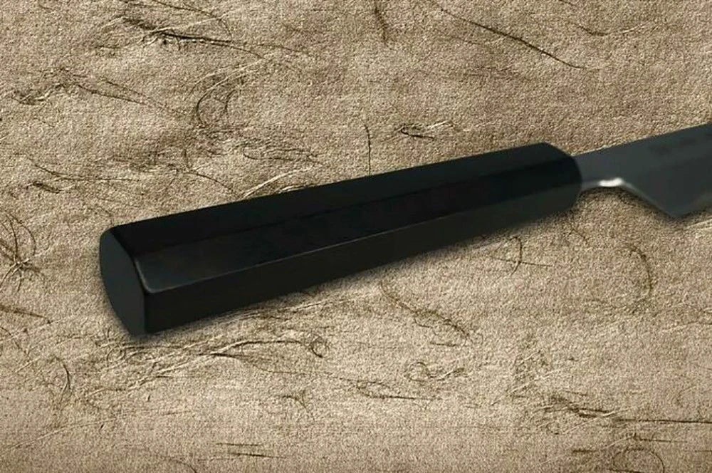 Sakai Takayuki Aoniko Blue 2 Steel Ebony Handle Japanese Chef's Peeling Knife 180mm 6 Sakai Takayuki Aoniko Blue 2 Steel Ebony Handle Japanese Chef's Peeling Knife 180mm - Image 4