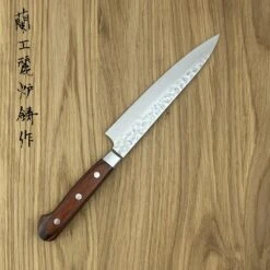 Sakai Takayuki 33-Layer VG10 Damascus Hammered Japanese 150mm Utility Knife -KITCHEN KNIVES Shop sk 07391 1