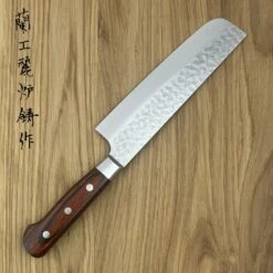 Sakai Takayuki 33-Layer VG10 Damascus Hammered Japanese 160mm Nakiri Knife -KITCHEN KNIVES Shop sk 07393 1