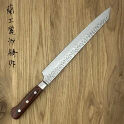 Sakai Takayuki 33-Layer VG10 Damascus Hammered Japanese 270mm Kiritsuke-Yanagiba Knife 5 Sakai Takayuki 33-Layer VG10 Damascus Hammered Japanese 270mm Kiritsuke-Yanagiba Knife -KITCHEN KNIVES Shop sk 07398 1