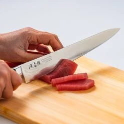 Minamoto Kotetsu 24cm Sujihiki By Yasuda Hamono (M108) -KITCHEN KNIVES Shop sujihiki 240mm 5