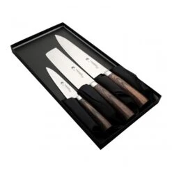 Tamahagane San Tsubame Wood 3 Piece Boxed Knife Set (SN-115816) -KITCHEN KNIVES Shop tamahagane san 3 piece boxed knife set p1027 3646 image