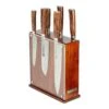Tamahagane San Tsubame Wood 6 Piece Knife Block Set (SN-116M/SET7) -KITCHEN KNIVES Shop tamahagane san 7 piece knife block set santoku