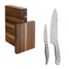 Tojiro 2 Piece Magnetic Block Set (Chef's & Paring Knife) -KITCHEN KNIVES Shop tojiro10 walnut july