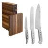 Tojiro 3 Piece Magnetic Block Set (Chef's, Paring & Bread Knife) -KITCHEN KNIVES Shop tojiro15 july 1