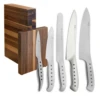 Tojiro 5 Piece Magnetic Block Set (Chef's, Paring, Carving, Bread & Utility Knife) 2 Tojiro 5 Piece Magnetic Block Set (Chef's, Paring, Carving, Bread & Utility Knife) -KITCHEN KNIVES Shop tojiro20 july