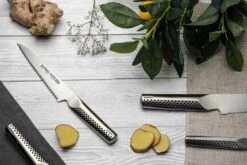 Global Ukon 13cm Scalloped Utility Knife (GUS-22) -KITCHEN KNIVES Shop ukon lifestyle 06 gus 22