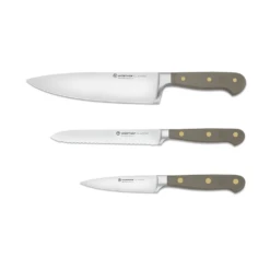 Wusthof Classic Colour Velvet Oyster 3 Piece Knife Set (WT1311760306)